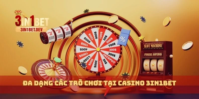 Casino 3in1bet Đỉnh Cao – Trải Nghiệm Như Sòng Bạc Thật 2 Đa dạng các trò chơi tại casino 3in1bet