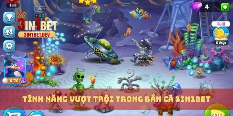 Bắn Cá 3in1bet Rực Rỡ – Nhận Thưởng Khủng Trong Từng Giây 2 Tính năng vượt trội trong bắn cá 3in1bet